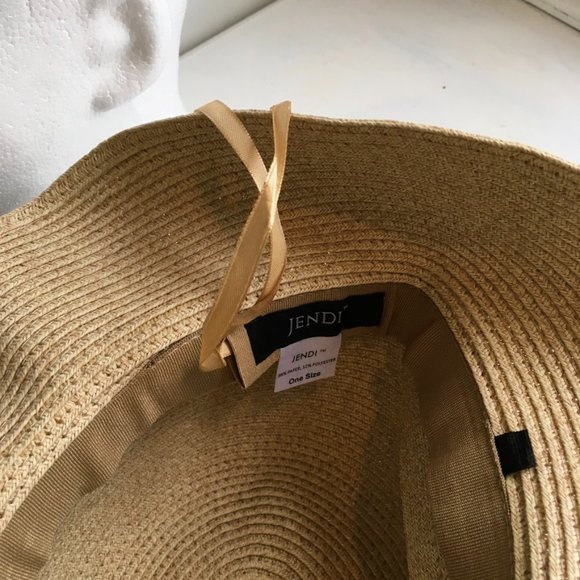 Jendi Women"s Wide Brim Floppy Adjustable Sun Hat - Picture 4 of 5